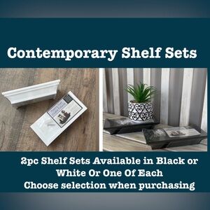 Contemporary Floating Shelf Set 🍃🆕🍃
2pcs Sets: Choose Selection at Checkout
